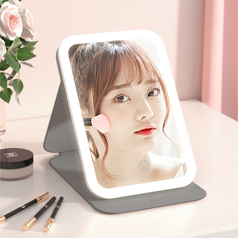 Foldable LED Makeup Mirror