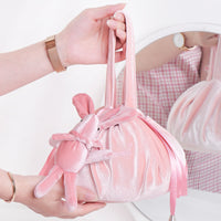 Women's Portable Bag Travel Velvet Makeup Bag