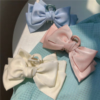 Satin Bow Hair Claws