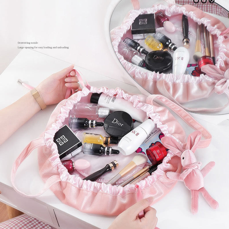 Women's Portable Bag Travel Velvet Makeup Bag