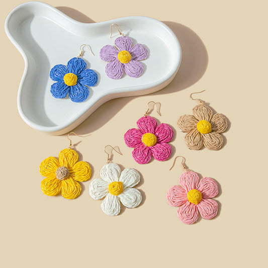 Flower Drop Dangle Earrings