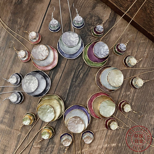 Enamel Alloy Embossed Set