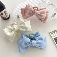 Satin Bow Hair Claws