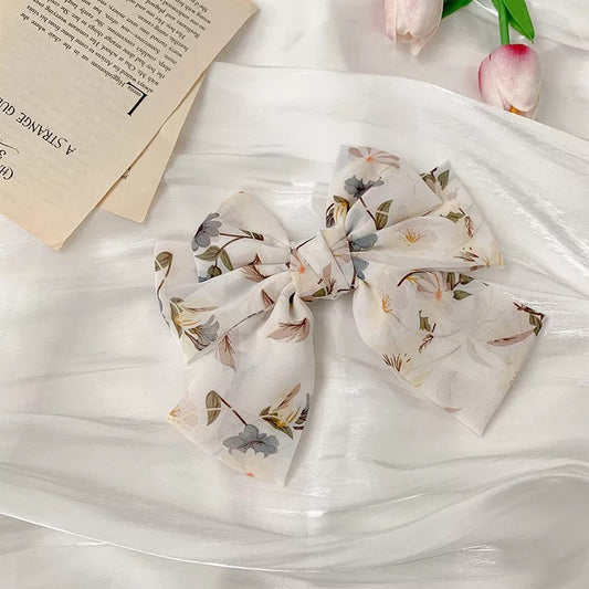Chiffon Bow Hairpin