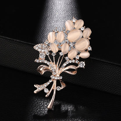 Ladies Flower Brooch Coat Pin