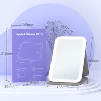 Foldable LED Makeup Mirror