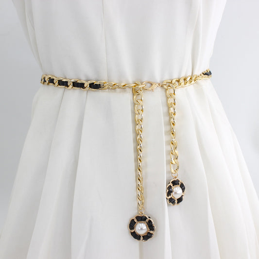 Pearl Waist Chain Belt
